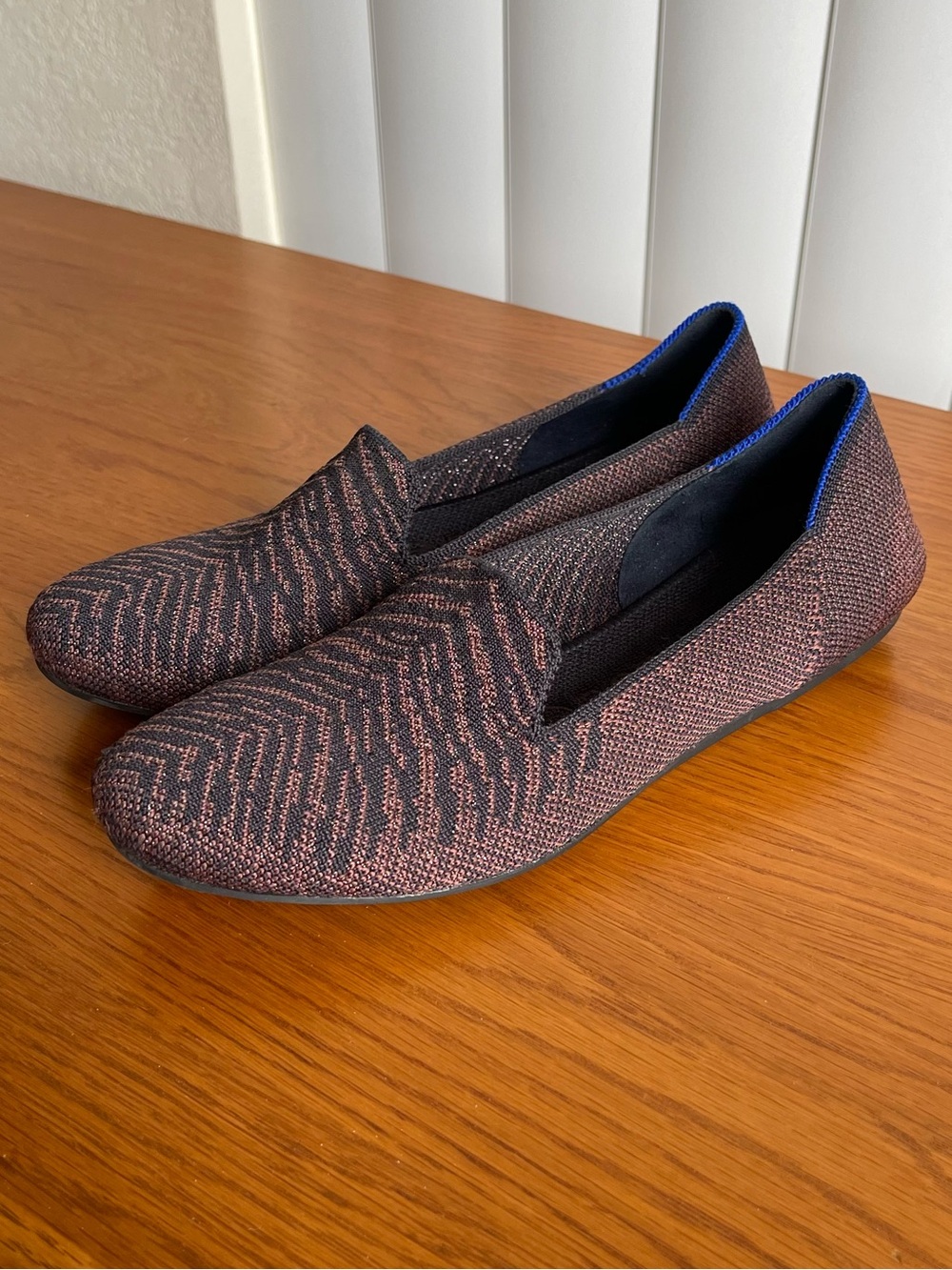 Rothy's The Loafer Twilight Metallic Stripe Size 7